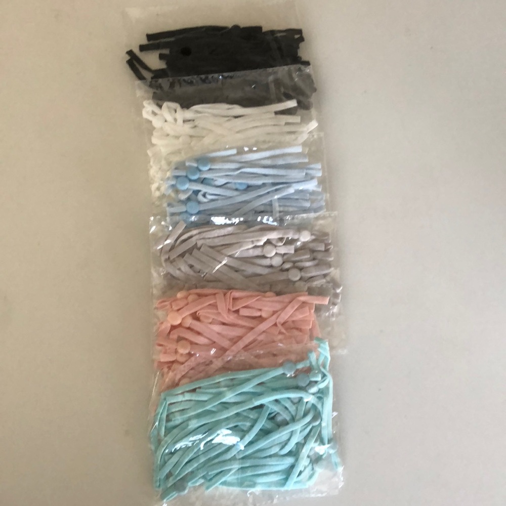 Elastic mask strings